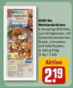 REWE REWE Bio Mehrkornbrötchen Angebot