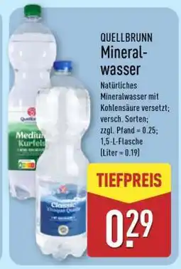 Aldi Nord QUELLBRUNN Mineralwasser Angebot