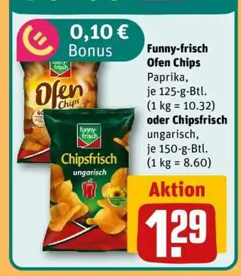 REWE FUNNY-FRISCH Ofen-Chips Angebot