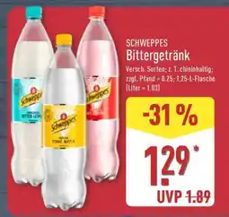 Aldi Nord SCHWEPPES Bittergetränk Angebot