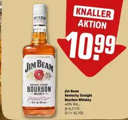 REWE Jim Beam Kentucky Straight Bourbon Whiskey Angebot