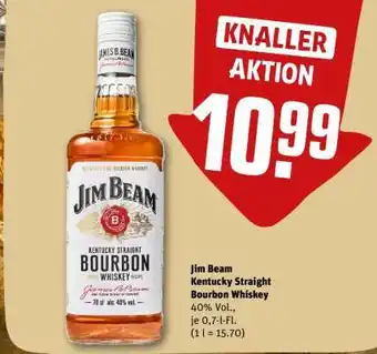 REWE Jim Beam Kentucky Straight Bourbon Whiskey Angebot