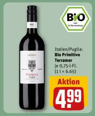 REWE Bio Primitivo Terramor Angebot