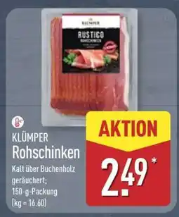 Aldi Nord KLÜMPER Rohschinken Angebot