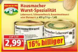 Norma Hausmacher Wurst- Spezialität Angebot