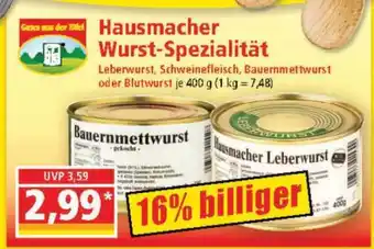 Norma Hausmacher Wurst- Spezialität Angebot