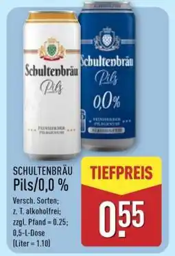 Aldi Nord SCHULTENBRÄU Pils/0,0 % Angebot