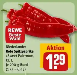 REWE Rote Spitzpaprika Sweet Palermo Angebot