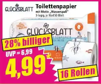 Norma GLÜCKSBLATT Toilettenpapier Angebot