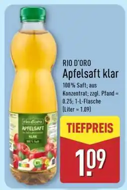 Aldi Nord RIO D'ORO Apfelsaft klar Angebot