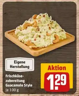 REWE Frischkäse-zubereitung Guacamole Style Angebot