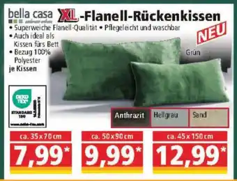 Norma XL-Flanell-Rückenkissen Angebot