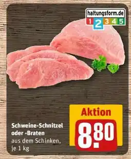REWE Schweine-Schnitzel oder -Braten Angebot