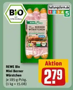 REWE REWE Bio Mini Berner Würstchen Angebot