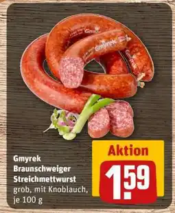 REWE Gmyrek Braunschweiger Streichmettwurst Angebot