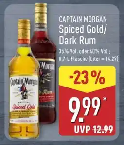 Aldi Nord CAPTAIN MORGAN Spiced Gold/Dark Rum Angebot