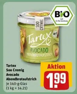 REWE Tartex Soo Cremig Avocado Abendbrotaufstrich Angebot