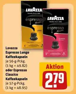 REWE Lavazza Espresso Lungo Kaffeekapseln oder Espresso Classico Kaffeekapseln Angebot