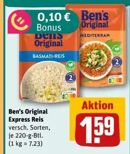 REWE Ben’s Original Express Reis Angebot