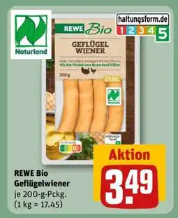REWE REWE Bio Geflügelwiener Angebot