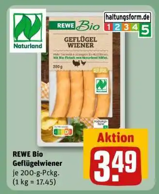 REWE REWE Bio Geflügelwiener Angebot