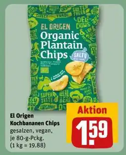 REWE El Origen Kochbananen Chips Angebot