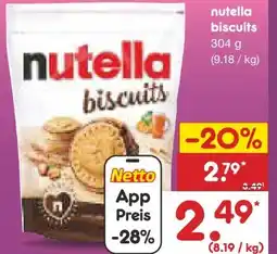 Netto Marken-Discount Ferrero Nutella Biscuits Angebot