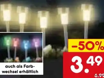 Netto Marken-Discount Living Garden Solar Steckleuchten, 5er Pack Angebot
