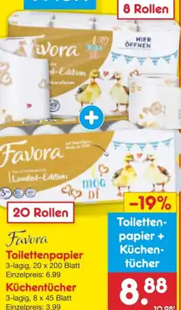 Netto Marken-Discount Kombipack Küchentücher + Toilettenpapier Angebot
