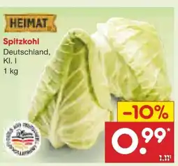 Netto Marken-Discount Heimat Spitzkohl Angebot