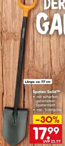 Netto Marken-Discount Fiskars Spaten Solid Angebot