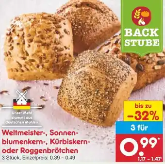 Netto Marken-Discount Netto Backstube Weltmeisterbrötchen Angebot