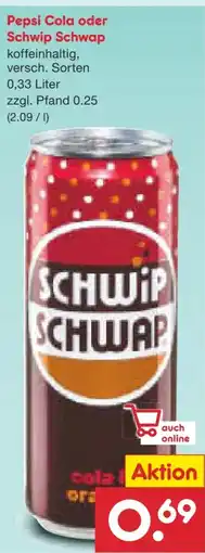 Netto Marken-Discount Schwip Schwap Cola & Orange Angebot