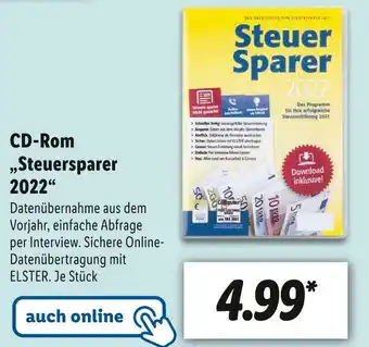 Lidl Cd-rom „steuersparer 2022“ Angebot