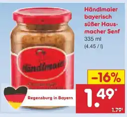 Netto Marken-Discount Händlmaier's Hausmacher-Senf Angebot