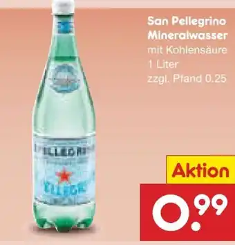 Netto Marken-Discount San Pellegrino Mineralwasser Angebot