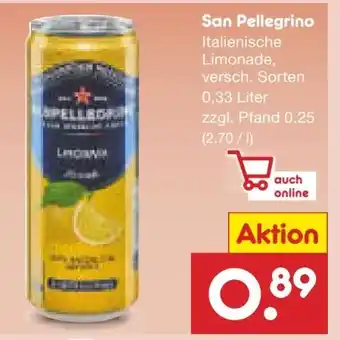 Netto Marken-Discount San Pellegrino Limonaden Angebot