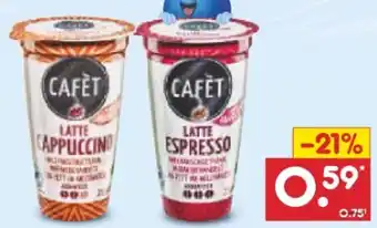Netto Marken-Discount Cafèt Caffé Latte Cappuccino Angebot