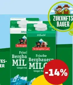 PENNY Berchtesgadener Land Frische Bergbauern Milch Angebot