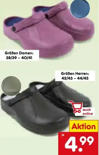 Netto Marken-Discount Living Garden Damen Clogs Angebot