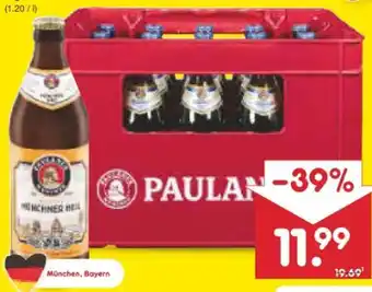 Netto Marken-Discount Paulaner Original Münchner Hell Angebot
