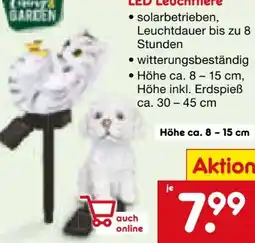 Netto Marken-Discount Living Garden LED Leuchttiere Angebot