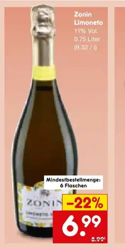 Netto Marken-Discount Zonin Limoneto Spritz Angebot