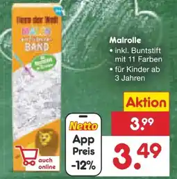Netto Marken-Discount Malrolle und Buntstifte Angebot