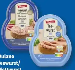 Lidl Dulano Teewurst Angebot