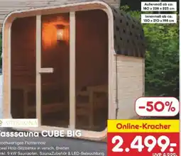Netto Marken-Discount Artsauna Fasssauna Cube Big Angebot