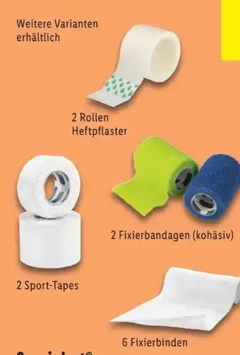 Lidl Sensiplast Binden- und Bandagensortiment Angebot