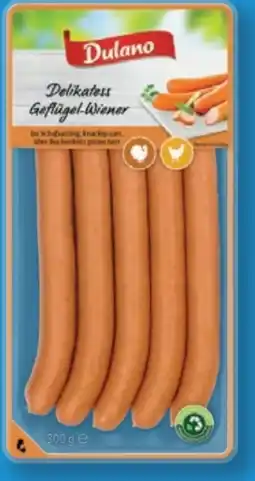 Lidl Dulano Delikatess Geflügel-Wiener Angebot