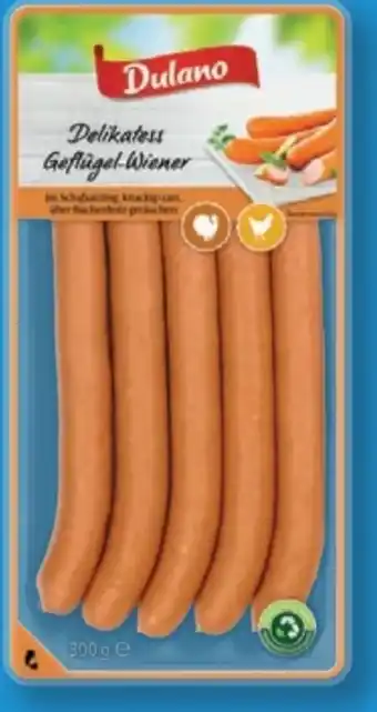 Lidl Dulano Delikatess Geflügel-Wiener Angebot