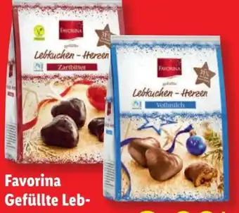 Lidl Favorina Gefüllte Lebkuchen-Herzen Angebot